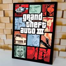 Quadro Decorativo 20x30cm GTA (Grand Theft Auto) Colection