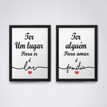 Quadro Decorativo 30x20cm Moldura Preta