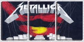 Quadro Decorativo 30x66 banda metallica arte