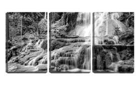 Quadro Decorativo 30x66 cachoeira pb entre pedras