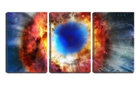 Quadro Decorativo 30x66 nebulosa olho de deus universo