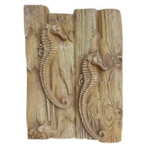 Quadro Decorativo 3D Cavalos Marinhos 40,5x30cm Fibra - Saldão Quadro Decorativo 3D Cavalos Marinhos 40,5x30cm Fibra - Saldão