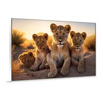 Quadro Decorativo 4 Filhotes De Leão, Impressões Premium Estilo Moderno Moldura Arte Abstrata Compostos Estilo Decoração Parede Ambientes Quadro Decorativo 4 Filhotes De Leão, Impressões Premium Estilo Moderno Moldura Arte Abstrata Compostos Estilo Decoração Parede Ambientes