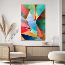 Quadro Decorativo 40x60 Para Sala Quarto Hall Abstrato Colorido Moderno