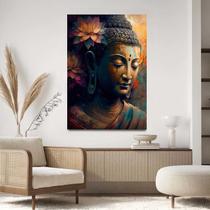 Quadro Decorativo 40x60 Para Sala Quarto Hall Buddha Budda Lotus Quadro Decorativo 40x60 Para Sala Quarto Hall Buddha Budda Lotus