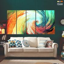 Quadro Decorativo 5 peças Abstrato3 Formas