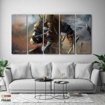 Quadro Decorativo 5 peças Assassin's Creed 140x65