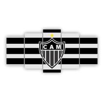 Quadro Decorativo 5 Peças Atlético Mineiro Futebol Clube