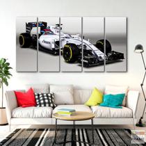 Quadro Decorativo 5 peças Fórmula 1 Mercedes 140x65 Quadro Decorativo 5 peças Fórmula 1 Mercedes 140x65
