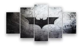 quadro decorativo 5 telas Batman Morcego" quadro decorativo 5 telas Batman Morcego"