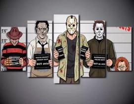 quadro decorativo 5 telas Filme Terror" quadro decorativo 5 telas Filme Terror"