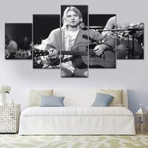 quadro decorativo 5 telas Kurt Cobain Nirvana" quadro decorativo 5 telas Kurt Cobain Nirvana"