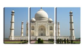 Quadro Decorativo 55x110 capela de taj mahal na índia