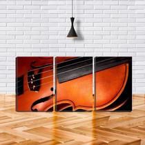 Quadro Decorativo 55x110 cordas de violino música