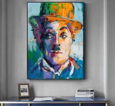 Quadro Decorativo 60x 40 Charles Chaplin Pintura