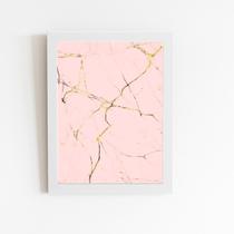 Quadro Decorativo 60x40cm - Moldura Eucatex - Adesivo Vinil