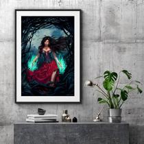 Quadro Decorativo 60x48 Pomba Gira Maria Farrapo Quadro Decorativo 60x48 Pomba Gira Maria Farrapo