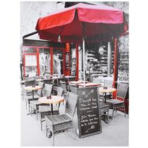 Quadro Decorativo 60x80cm Caffe Ombrelone Vermelho Goods