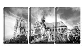 Quadro Decorativo 68x126 catedral notre dame pb paris - Crie Life