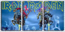 Quadro Decorativo 68x126 eddy cavaleiro iron maiden