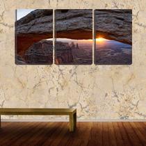 Quadro Decorativo 68x126 pôr do sol no vale de pedras