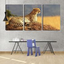 Quadro Decorativo 80x140 leopardo esperando a caça