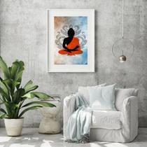 Quadro Decorativo A Arte Da Meditação - 60X48Cm Quadro Decorativo A Arte Da Meditação - 60X48Cm