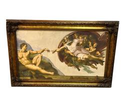 Quadro Decorativo a Criação de Adão Arte, Simbolismo e Renascimento Quadro Decorativo a Criação de Adão Arte, Simbolismo e Renascimento