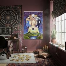 Quadro Decorativo A Deusa Tríplice E Suas Faces - 70X50Cm