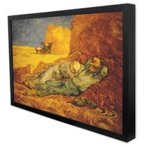 Quadro Decorativo A Sesta - Van Gogh em Moldura Caixa Quadro Decorativo A Sesta - Van Gogh em Moldura Caixa