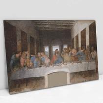 Quadro Decorativo A última Ceia - Leonardo Da Vinci em tela Canvas