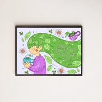 Quadro decorativo A Vida e o Chá 24x18cm