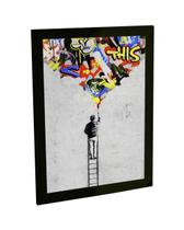 Quadro Decorativo A3 Banksy Grafiti Arte De Rua Rap Hip Hop - Bhardo