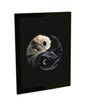 Quadro Decorativo A3 Yin Yang Luz E Sombra Dualidade Taoismo