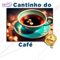 Quadro Decorativo A4 Cantinho do Café Cozinha Decoração de quarto Decoração Sala