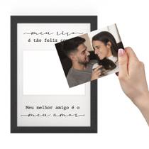 Quadro Decorativo A4 Especial Dia dos Namorados Meu Melhor Amigo é o Meu Amor