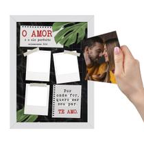 Quadro Decorativo A4 Especial Dia dos Namorados O Amor é o Elo Perfeito