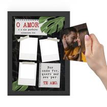 Quadro Decorativo A4 Especial Dia dos Namorados O Amor é o Elo Perfeito