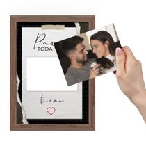 Quadro Decorativo A4 Especial Dia dos Namorados Para Toda Vida