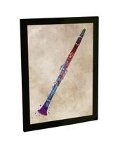 Quadro Decorativo A4 Flauta Instrumento Musical Musica - Bhardo