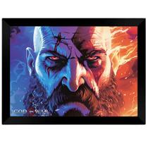 Quadro Decorativo A4 - God of War Desenho 09 PT