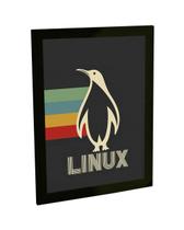 Quadro Decorativo A4 Linux Tecnologia Programação Geek