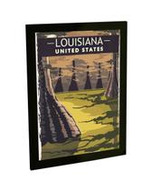 Quadro Decorativo A4 Louisiana Estados Unidos Usa Viagem - Bhardo
