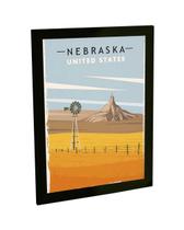 Quadro Decorativo A4 Nebraska Estados Unidos Usa Viagem
