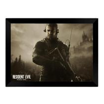 Quadro Decorativo A4 - Resident Evil Biohazard 16 PT