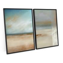 Quadro Decorativo Abstract Beach Soft Tones Praia Abstrata - Bimper Quadro Decorativo Abstract Beach Soft Tones Praia Abstrata - Bimper