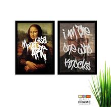 Quadro Decorativo Abstrato 2 peças de 40x60 cm