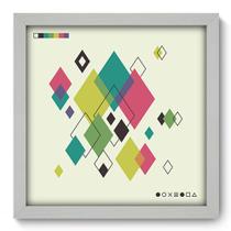 Quadro Decorativo - Abstrato - 33cm x 33cm - 247qdab