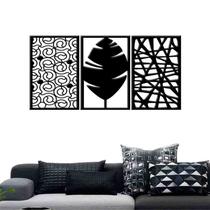 Quadro Decorativo Abstrato 6mm Vazado - Mdf