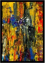 Quadro Decorativo Abstrato Artístico Moderno Casa Lojas Artes Salas Quartos Com Moldura RC088